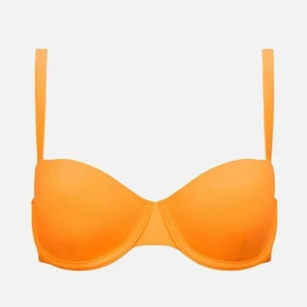 CUUP The Balconette Sz‎ 11 & The Highwaist Sz 2 Bikini Set Nectarine NWOT